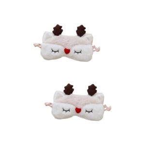 minkissy 2 Pièces Masque De Sommeil Masque Pour Les Yeux Pour Dormir Masque Pour Les Yeux Drôle Masque Pour Les Yeux Des Animaux Oculaires Mignon Bandeau De Nuit Masque Yeux (Master Self, neuf)