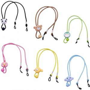 6 Pi&egrave;ces Cordon Lunettes pour Garcon Fille, Corde de Lunettes R&eacute;glable Universel vec Crochets Clip Cordon Masque, Lunettes de Soleil Cordon et Lunettes Sport (CELTIC MANUFACTURING, neuf)