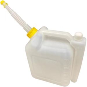 Bouteille de m&eacute;lange d'huile - R&eacute;servoir &agrave; essence - Moteur &agrave; 2 temps - Flacon de m&eacute;lange de carburant pour tondeuse &agrave; gazon et tron&ccedil;onneuse (4 l) (TuoxunTrade, neuf)