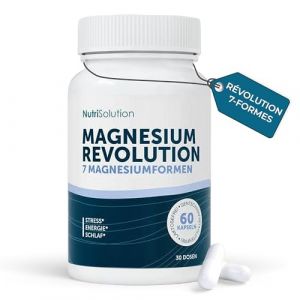 Nutrisolution I Magnésium Révolution I 60 Gélules Haute Absorption I Complément Alimentaire I 7 formes de Magnésium en une seule gélule I Améliore Concentration et mémoire I Fabriqué en France (Nutrisolution, neuf)