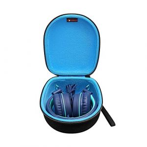 XANAD Etui pour iClever/Tonies/Philips/ZAPIG/awatrue/gorsun/PowerLocus/Nabevi/Tribit/Hisonic/Retoo/Biggerfive/EasySMX Pochette Sacoche Casque Audio Bluetooth Enfant (Noir Blue) (Zhi Da, neuf)