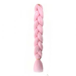 Tingyilan 4Pcs Perruque Lumineuse Perruque Afro Perruque Synthétique Tresse Lumineuse Tresse En Crochet Tresse De Cheveux, Perruque Queue De Cochon,Rose (BeLongsYou, neuf)
