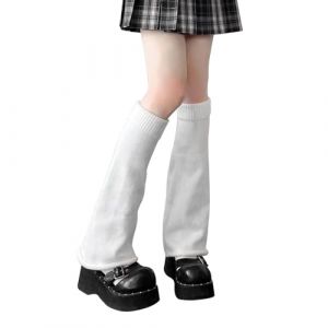 1 Paire Longues Chaussettes Jambières,Jambières À Tricoter D'Hiver Guêtres Chaud Jambières Tricotées Jambières Jambières Guêtres Femme Chaussettes de Jambe en Laine Adaptés À L'Automne et À L'Hiver (Vulevirtue, neuf)