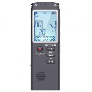 Dictaphone numérique USB avec lecteur MP3 WAV fonction stockage audio professionnel appareil d'enregistrement audio compact portable noir (goodfunlifes, neuf)