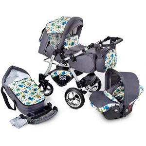 Urbano GaGadumi Travel system Poussette 3 en 1, Trio, Siège-Auto avec tous les accessoires, 20% SALE (U1-Owls) (GaGaDumi, neuf)