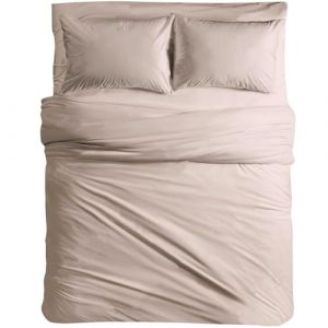 MAXIME MAISON - Parure de Lit 180x200 en Coton, Ensemble de Draps 4 Pièces (1 Drap Housse 180x200, 1 Drap Plat 240x285, 2 Taie d'oreiller 52x82) Draps de Lit 2 Personnes Rafraichissant Made in Italy (MAXIME MAISON FIRENZE, neuf)
