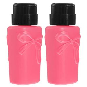 FRCOLOR 2pièces Dissolvant Vernis à Ongles Pompe Distributeur Bouteille Voyage Vide Conteneur Stockage Liquide Pour Dissolvant Ongles (White Beach, neuf)