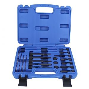 VOBOR Extracteur Bougie Prechauffage Casse, Outils De Réparation De Bougie De Préchauffage en Acier Ensemble D'Éléments Chauffants Électrodes De Forage Taraudage M8 M10 (Vobor-EU, neuf)