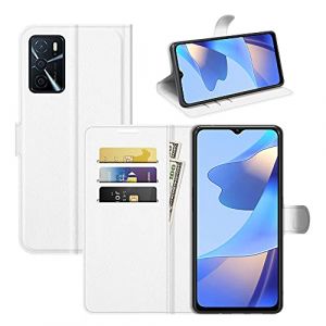 BOCTECH Coque pour Oppo A54S / A16S / A16, Magn&eacute;tique Housse &Eacute;tui &agrave; Rabat en Cuir PU et Silicone avec Porte Carte Support Portefeuille Mince Flip Cover Case Antichoc, Blanc (BOCTECH EU Store, neuf)