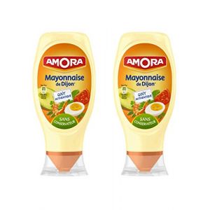 Amora Dijon Mayonnaise Lot de 2 bouteilles souples 235 g (J&S Market France, neuf)