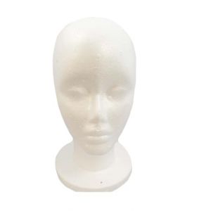 Royaume-Uni : Perruque faisant de polystyrène Tête de mannequin support de présentation. Chapeau, lunettes, modèle de perruque. (Jagazi Naturals - Wig Master Essentials and Ethnic Hair Products, neuf)