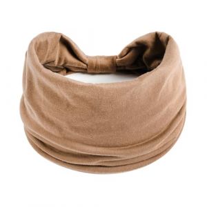 XIAO HUA Bandeau de yoga élastique pour femme avec nœud - Couleur camel (yushulingfeng, neuf)