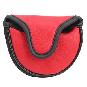 Msiud Couvre TêTe De Putter,Housses Protection pour Golf, Couvertures en Cuir PU ImperméAble avec Garde Demi Cercle Maille Nylon Couvre tête de couvertures en imperméable avec Demi Cercle (yusunny, neuf)