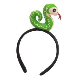 Serre-tête en peluche de serpent - Accessoire unique pour les cheveux de jouet de serpent - Bandeau de costume de serpent farci | Coiffe en peluche de serpent douce pour femme (huaimeie, neuf)