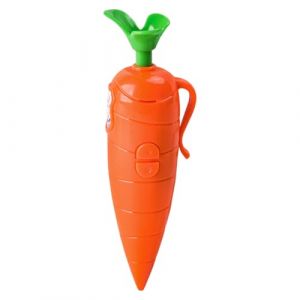 Stylo carotte, joli enregistreur vocal de 60 secondes pour enfants, stylo &agrave; bille &agrave; &eacute;criture fluide &ndash; Cadeaux amusants et cr&eacute;atifs pour enfants, &eacute;tudiants (ZBLanc, neuf)