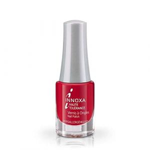 INNOXA &ndash; Vernis &agrave; Ongles Mythiques les Rouges &ndash; 706 Rouge Carmin &ndash; Vegan &ndash; Made in France &ndash; Ongles Sensibles - Couleur Intense et Longue Tenue (La Malle Au Tr&eacute;sor, neuf)