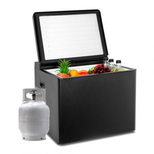 Smad Frigo Gaz 40L, R&eacute;frig&eacute;rateur Camping Car 12V 220V Gaz, Glaci&egrave;re &agrave; Absorption, 28/30mbar, Frigo Trimixte pour Camping, Camping car, Caravane (Qingdao Smad Electric Appliances Co., Ltd, neuf)