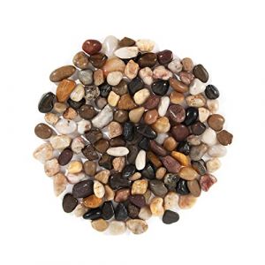 Lyaor 1kg Galets Polis Gravier Décoratif Naturel 0,8-1,5cm Mini Cailloux Décoratif Pierres de Rivière Galet Décoration pour Aquarium Vase Jardin Plantes (Lyaor, neuf)