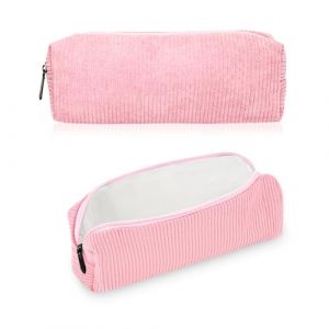 GIDWRIY Trousse &agrave; Crayon en Velours C&ocirc;tel&eacute;,Trousse Ecole Aesthetic,Trousses Scolaire,Pencil Case,Trousses Ronde Grande Capacit&eacute;,Fourniture Scolaire Pochette &agrave; Stylos,Sac de Rangement pour Crayon (GOLDEN COVE 2025, neuf)