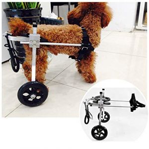Fauteuil Roulant Chien Chariot Pour Animaux Handicap&eacute;s Physiques Chariot De Chien Scooter Pour Animaux Roulant Handicap&eacute; Chien Grand/moyen/petit R&eacute;habilitation Jambes Animaux Handicap&eacute;s 2 Roues（1-60kg (MAIJING, neuf)