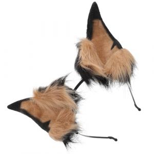 NIYANGLE Serre-t&ecirc;te Oreilles Animaux Fausse Fourrure Coiffe Oreilles De Chien D&eacute;guisement Animal Pour Halloween Cosplay Adulte (Telinei, neuf)