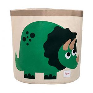 3 Sprouts Panier Rangement Enfant, Grand Panier de Rangement pour Jouets, Panier &agrave; Linge B&eacute;b&eacute;, Panier Enfant, Panier de Rangement Jouets, Grand Panier &agrave; Linge Enfant, Panier Jouet Enfant (Dinosaure) (3 Sprouts, neuf)
