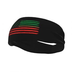 Bandeaux de sport antidérapants et anti-transpiration pour hommes et femmes, avec drapeau américain et drapeau de la nation Sac and Fox, pour gym, basket-ball, yoga (ruianshihuichenjiayouzhanguanliyouxiangongsi, neuf)