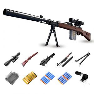 Airsoft Sniper Soft Bullet Gun Jouet AWM Projectile Launcher Gun Adulte Levier Action Fusil de Chasse Jouet Pistolet Jouet 1 : 1 Semble réel-98k (Marvelous Tech - FR, neuf)