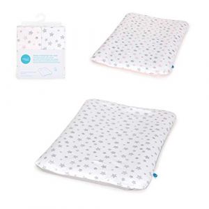 Ceba Baby Housse pour matelas &agrave; langer - Lot de 2 housses de matelas &agrave; langer - Housse pour matelas &agrave; langer souple de taille 50 x 70 cm avec fermeture &eacute;clair (Clikeaze FR, neuf)