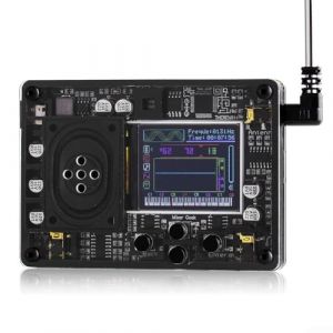 babominimer Mini synth&eacute;tiseur num&eacute;rique Theremin &eacute;lectronique avec &eacute;cran couleur, haut-parleur int&eacute;gr&eacute;, 70 effets sonores, lecteur de musique portable, avec antenne t&eacute;lescopique (zhongchenxi, neuf)