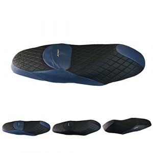 Housse de si&egrave;ge de moto en cuir respirant - Isolation solaire et chaude - Pour Yamaha XMAX300 XMAX125 XMAX250 XMAX400 - Accessoires (cuir bleu) (heigoumoto, neuf)