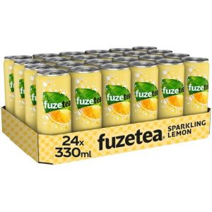 Fuze Tea - Sparkling Lemon - sleekcan - 24x33 cl - NL (Five-Star-Trading-Holland, neuf)