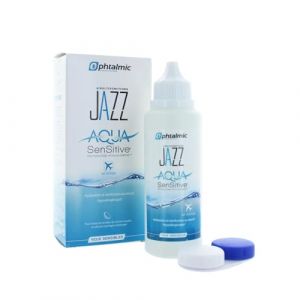 Ophtalmic Aqua Sensitive Jazz solution multifonction pour tous types de lentilles souples 100ml (EasyPara, neuf)