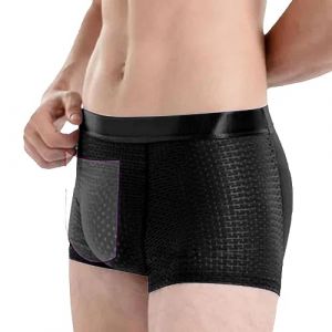 Slip en soie de glace - Boxer rembourré respirant pour homme, Boxer sexy pour homme, Boxer en soie élastique pour homme (bin'shop, neuf)