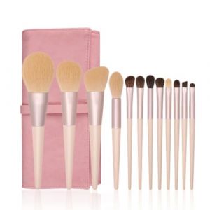 12 PCS MAKEUP BROSSION Set Super Soft Animal Powder Powder Brush Horse Horse Hair Shadow Brush Makeup Tool (石家庄麒锦贸易商行, neuf)