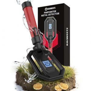 KAIWEETS D&eacute;tecteur de M&eacute;taux Pliable &ndash; Rechargeable, &Eacute;tanche IP68, Modes All Metal & Disc, &Eacute;cran LCD, avec Plaque de Base & Poign&eacute;e de Transport, pour Pi&egrave;ces, Bijoux, Reliques, Chasse au Tr&eacute;sor (KAIWEETS Direct FR, neuf)