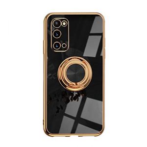 VooDirop Coque de Protection pour Samsung Galaxy S20, t&eacute;l&eacute;phone Portable en Silicone TPU avec Anneau de Support &agrave; 360&deg; - Support magn&eacute;tique pour Voiture, Protection Antichoc (VooDirop, neuf)