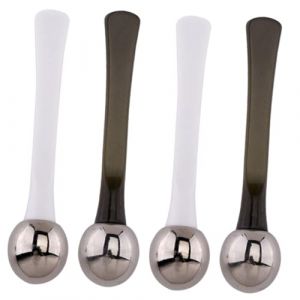4 Pièces Cuillère de massage en alliage de zinc appareil de massage crème contour des yeux de massage visage spatule de soin cuillère à crème pour les yeux en alliage de zinc SECFOU (Lihomea, neuf)