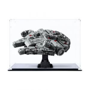 icuanuty Vitrine en acrylique pour Lego Millennium Falcon 75375, rangement et organisation à l'abri de la poussière pour Lego Vitrine - Dimensions : 31 x 20 x 21 cm (étui d'affichage uniquement) (icuanuty EU, neuf)