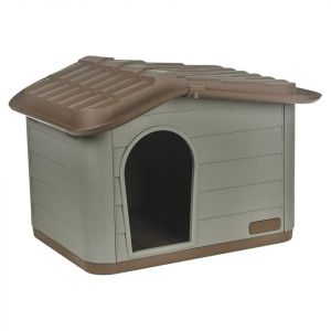 URBNLIVING Niche en plastique pour chiens de petite et moyenne taille, abri durable pour intérieur et extérieur, surface facile à nettoyer, ventilation, légère, portable, résistante aux intempéries, 2 (Panorama Stores, neuf)