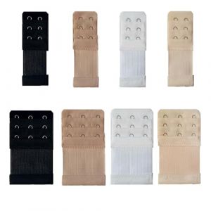 EUZUXU 8 Pi&egrave;ces Extension de Soutien Gorge, Soutien-Gorge d'extension de Soutien-Gorge, 3 Rangs 2 Crochets 3 Crochets, pour Mod&egrave;les de Soutien-Gorge Communs, 4 Couleurs (HFNiJieOffice, neuf)
