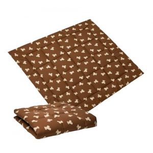 molis&co. Tapis de jeu pour bébé. Tapis de sol portable pliable extra large de 120 x 120 cm pour les tout-petits et les bébés. Très rembourré. OEKO-TEX 100. (Teddy Mocca, 120x120 (Carré)) (Molis&Co, neuf)