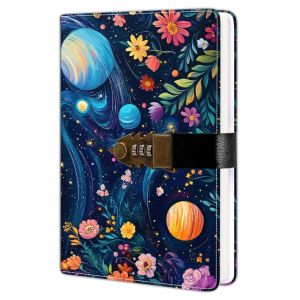 HwxBen Carnet A5 244 pages avec syst&egrave;me de verrouillage &agrave; code, prot&egrave;ge vos secrets, papier &eacute;pais et couverture rigide, parfait pour &eacute;crire, dessiner, organiser vos pens&eacute;es ou planifier vos journ&eacute;es. (ZT BenYu, neuf)