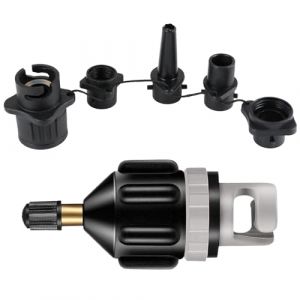 Lot d'adaptateurs de valve 4 en 1, buse de gonflage, pour bateaux gonflables, paddle, kayak, planches de stand up paddle, accessoires de SUP, adaptateur de valve pour pompe SUP, adaptateur pour (QianGeShengXin, neuf)