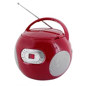 Soundmaster SCD2120RO - Boombox Radio CD, Couleur Rouge (Conrad Electronic France, neuf)