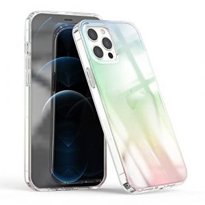 Asgens Coque Laser Compatible avec iPhone 14 Pro Max 6,7 Pouces, Arc-en-Ciel Laser Iridescent Bling Briller Le Luxe Coque de Protection pour iPhone 14 Pro Max 6,7" Filles Femmes (TRD Direct, neuf)