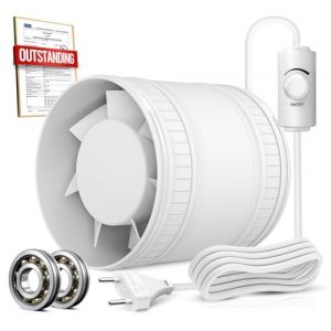 BUMSOU Extracteur d'Air 100 mm à Vitesse Réglable, Compact Ventilateur Silencieux et Puissant, Aérateur d Air avec Protection Contre la Surchauffe, VMC Salle de Bain Cave Garage Tente (YuMiStore, neuf)