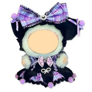 AVRUYPI 2PCS Accessoires pour 10cm Poupées， Vêtements violets， 1 coiffe + 1 jupe porte-jarretelles，Vêtements Aadaptés pour en Peluche de 10 cm (Ne Contient Pas de poupées) (SONG YANCHUN DE DIAN, neuf)