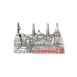 Aimants de réfrigérateur en métal 3D City Souvenir de vacances de campagne Londres Paris NewYork Berlin Dubaï Amsterdam Rome Prague Milan Barcelone Venise (Istanbul) (Bristol Design Store, neuf)