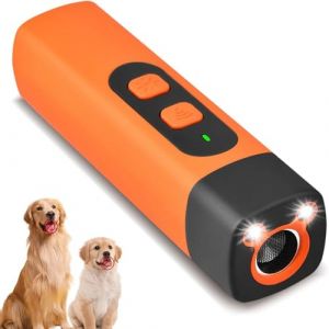Anti Aboiement Chien, Anti Aboiement Chien Ultrason Puissant, Ultrason Chien avec Lampe Poche LED, Solutions Anti-Aboiement pour Chiens, pour Petit et Grand Chien (valovshou, neuf)